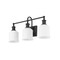 Z-Lite Bryant 3 Light Vanity, Matte Black & Matte Opal 733-3V-MB - alternate 4